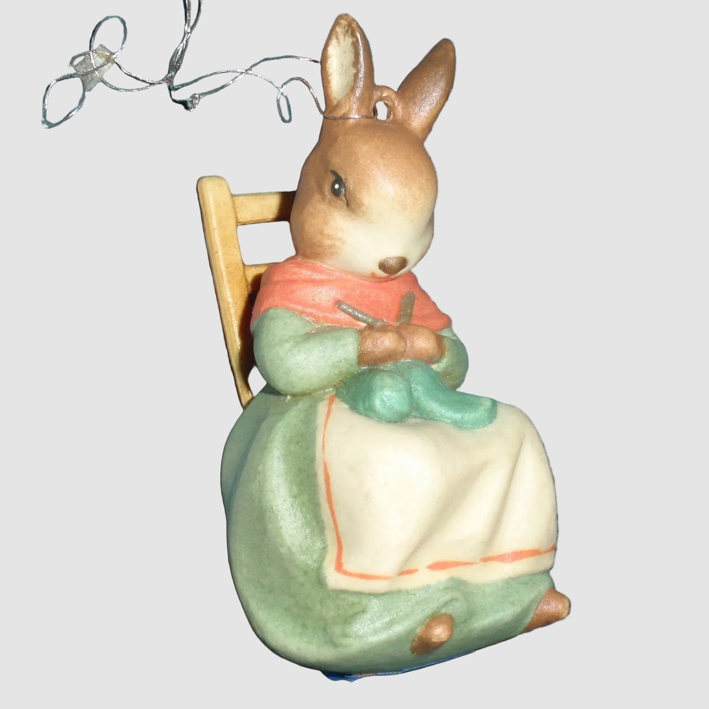 "Mrs. Rabbit" Toriart ANRI Beatrix Potter Christmas Ornament #12294 (3")