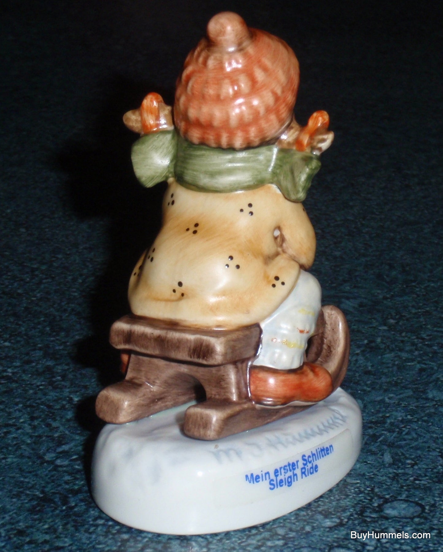 "Sleigh Ride" Holiday Goebel Hummel Figurine #2236 - Girl Sledding (3.25")