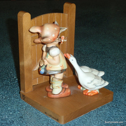 "Farm Boy" & "Goose Girl" Hummel Bookends #60A #60B - TMK2 Full Bee (6")