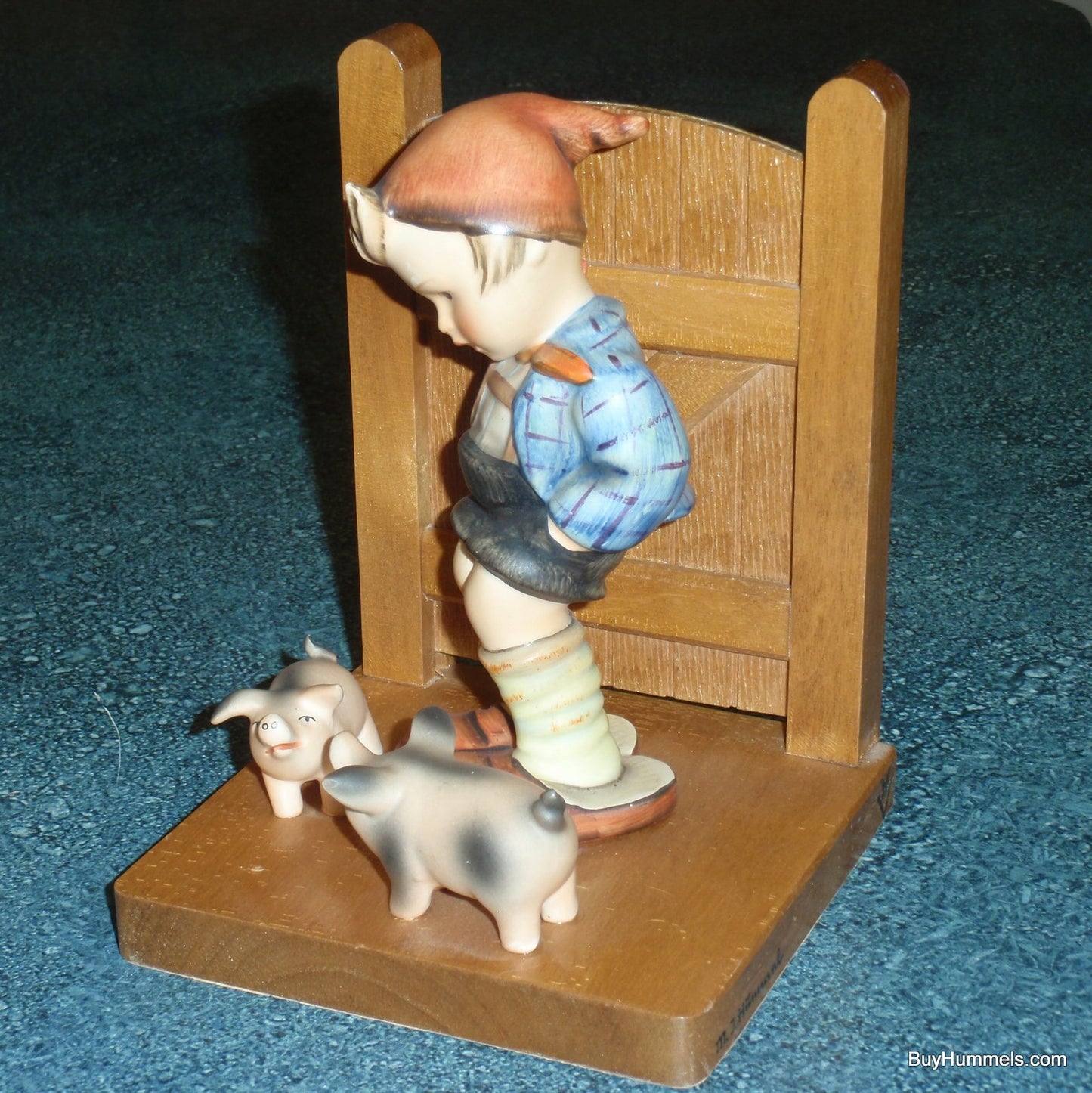 "Farm Boy" & "Goose Girl" Hummel Bookends #60A #60B - TMK2 Full Bee (6")