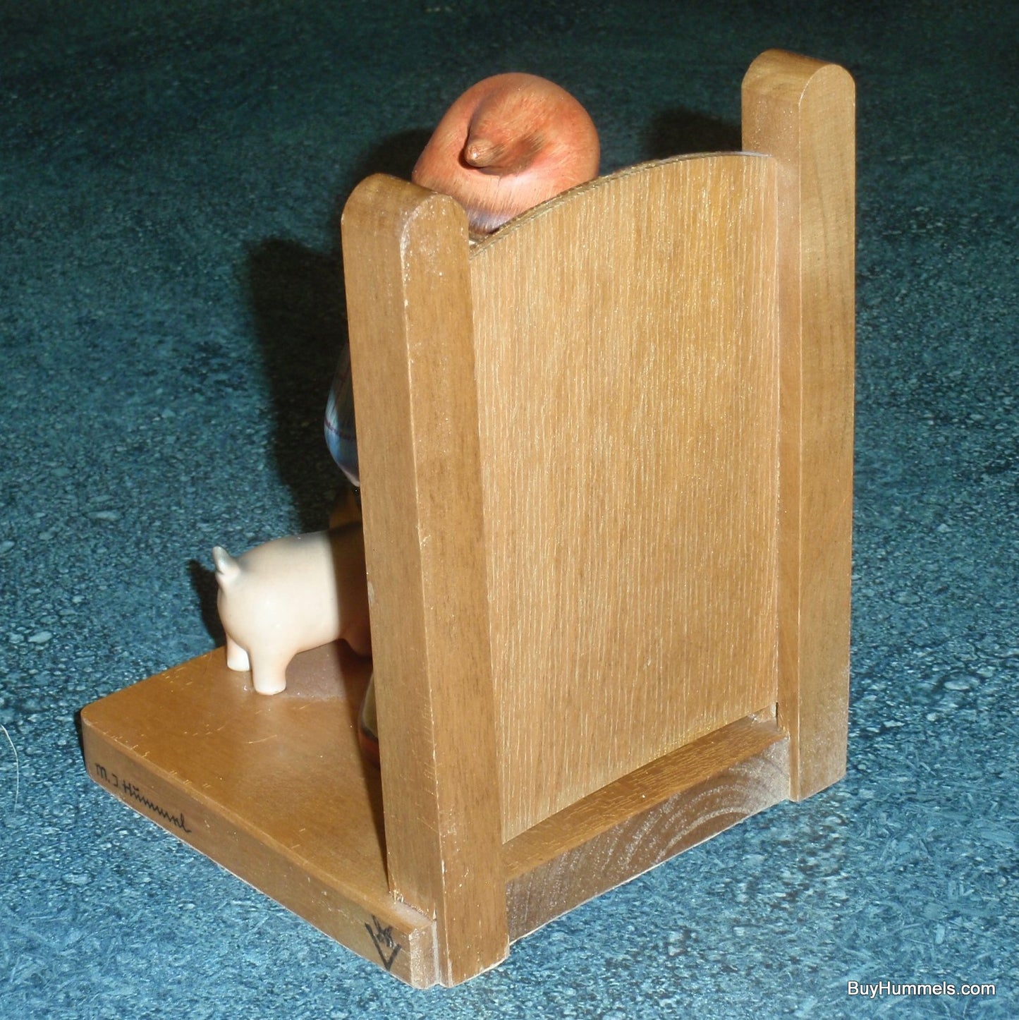 "Farm Boy" & "Goose Girl" Hummel Bookends #60A #60B - TMK2 Full Bee (6")