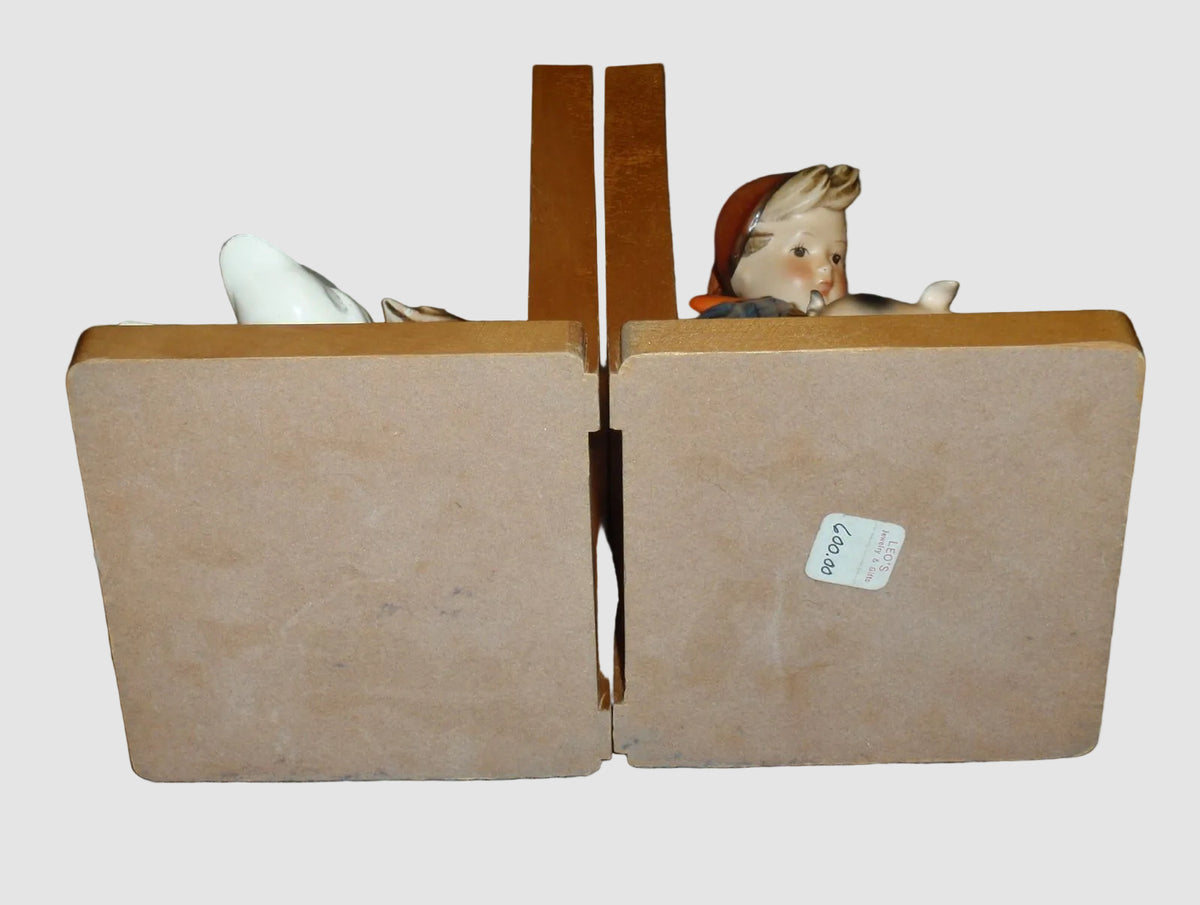 "Farm Boy" & "Goose Girl" Hummel Bookends #60A #60B - TMK2 Full Bee (6")