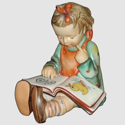 "Bookworm" Goebel Hummel Girl Figurine #3/II - Huge Rare Version (8")