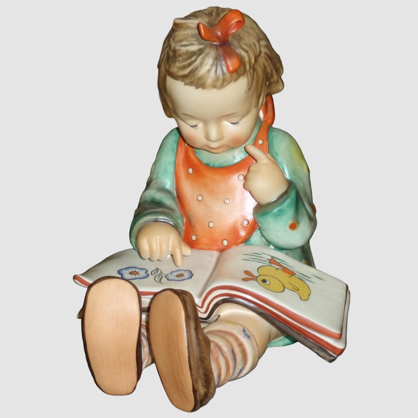 "Bookworm" Goebel Hummel Girl Figurine #3/II - Huge Rare Version (8")