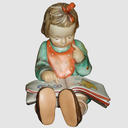"Bookworm" Goebel Hummel Girl Figurine #3/II - Huge Rare Version (8")