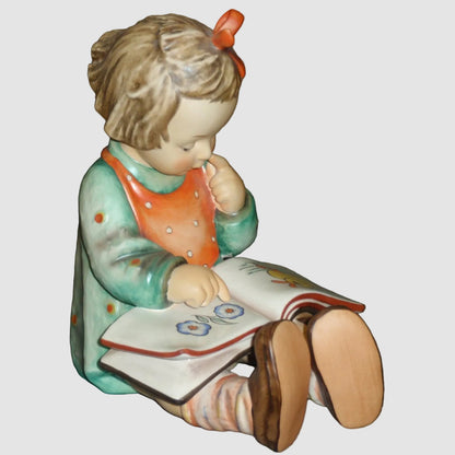 "Bookworm" Goebel Hummel Girl Figurine #3/II - Huge Rare Version (8")
