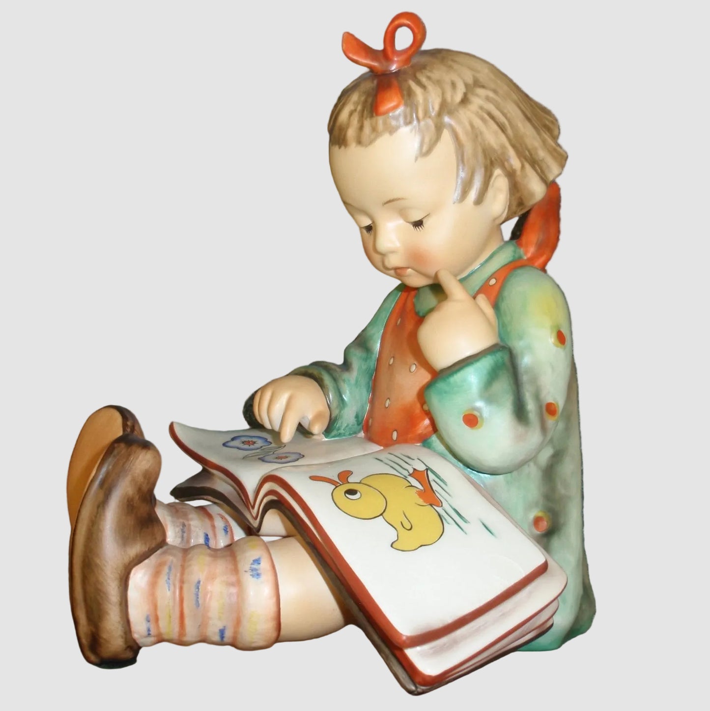 "Bookworm" Goebel Hummel Girl Figurine #3/II - Huge Rare Version (8")