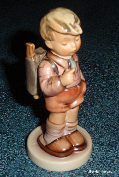 "One, Two, Three" Goebel Hummel Figurine #555 Little Boy Counting on His Fingers