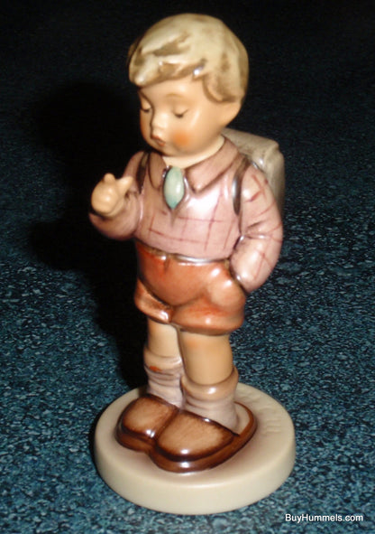 "One, Two, Three" Goebel Hummel Figurine #555 Little Boy Counting on His Fingers