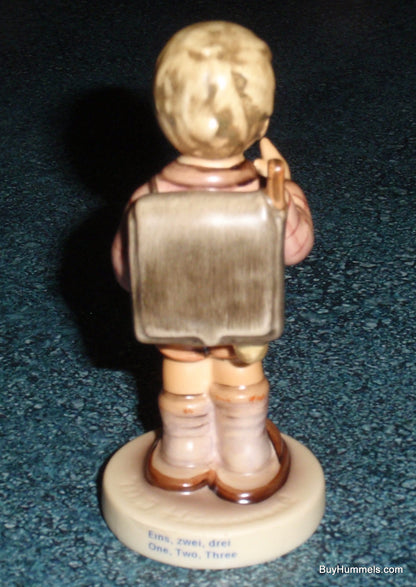 "One, Two, Three" Goebel Hummel Figurine #555 Little Boy Counting on His Fingers