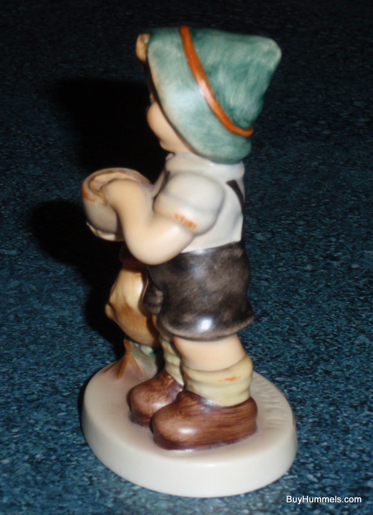 "Morning Call" Goebel Hummel Figurine #2227 TMK8 - Boy Feeding Rooster