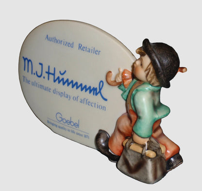 "Merry Wanderer" Goebel Hummel Authorized Retailer Dealer Plaque #187/A - TMK-6 (5.75")