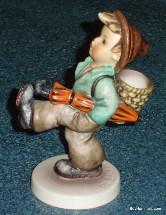 "Globe Trotter" Goebel Hummel Figurine #79 - Little Boy With Umbrella On An Adventure!