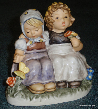 "Pleasant Moment" Goebel Hummel Figurine #425 TMK8 - Girls with Butterfly