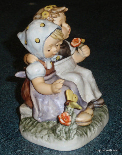 "Pleasant Moment" Goebel Hummel Figurine #425 TMK8 - Girls with Butterfly