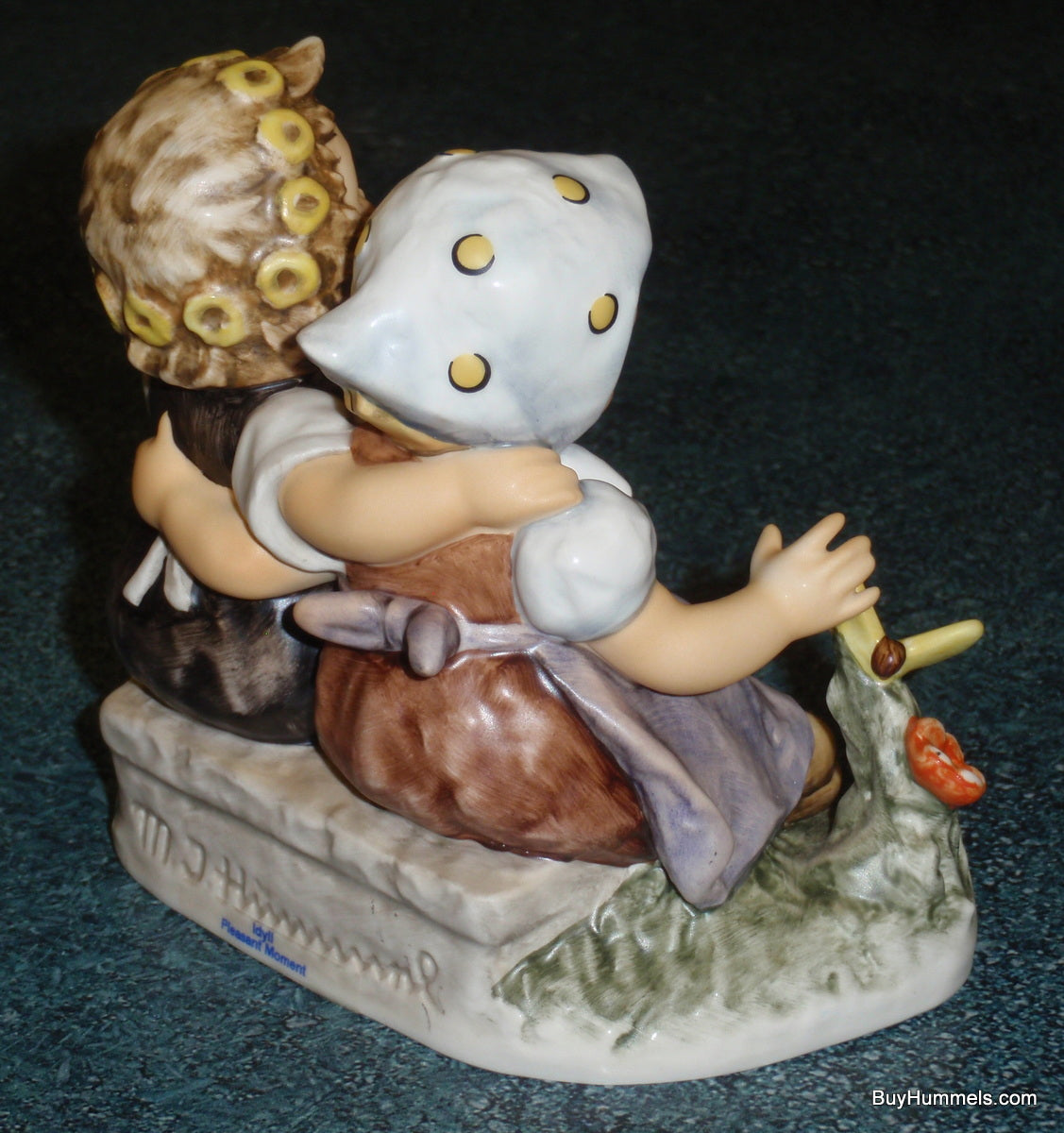 "Pleasant Moment" Goebel Hummel Figurine #425 TMK8 - Girls with Butterfly