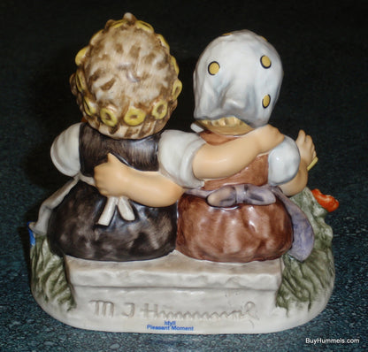"Pleasant Moment" Goebel Hummel Figurine #425 TMK8 - Girls with Butterfly