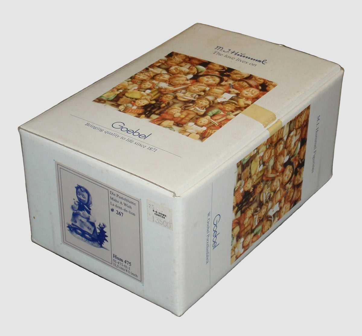 "Make A Wish" Goebel Hummel Figurine #475 TMK6 Box & Name Card (4.75")