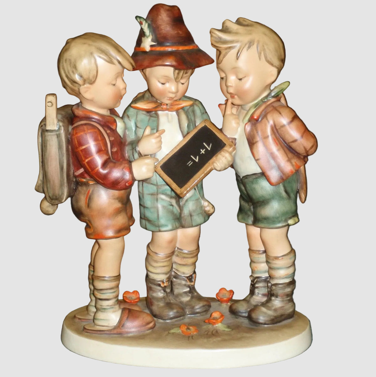 "School Boys" Goebel Hummel Figurine #170 - Large 10" TMK2 Full Bee