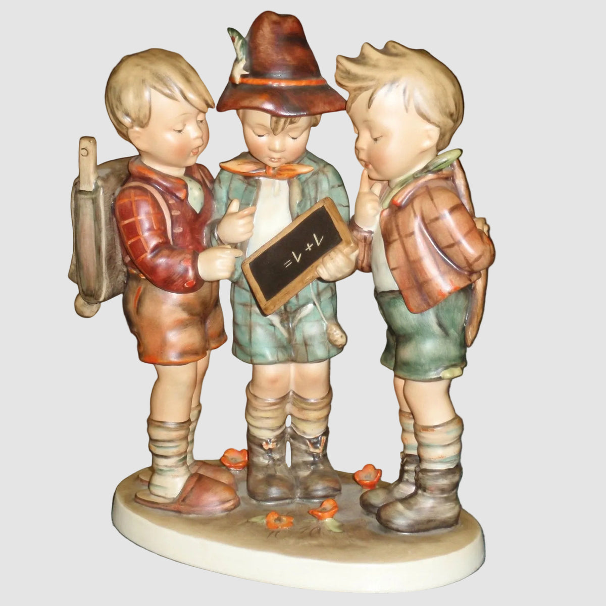 "School Boys" Goebel Hummel Figurine #170 - Large 10" TMK2 Full Bee