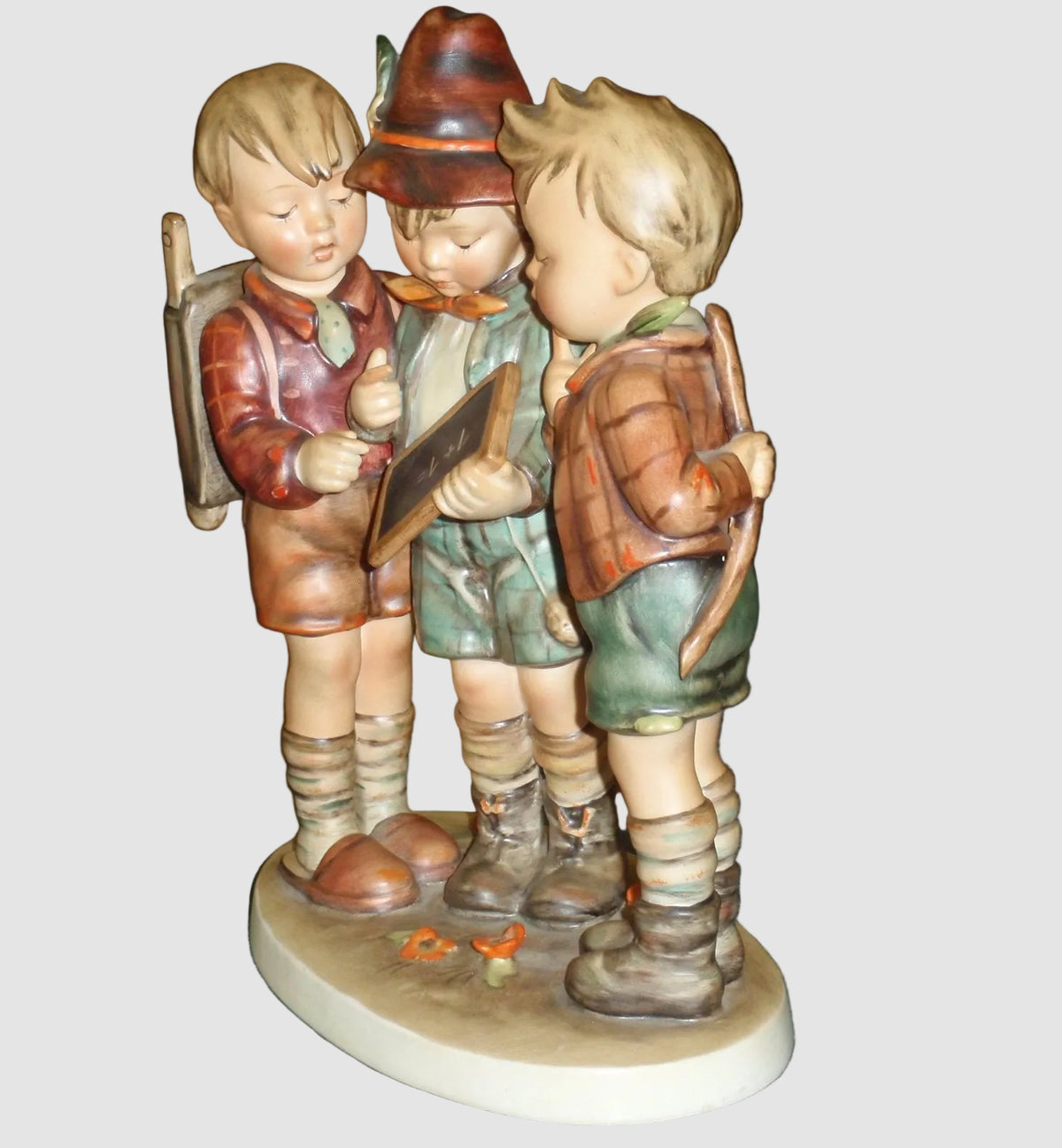 "School Boys" Goebel Hummel Figurine #170 - Large 10" TMK2 Full Bee
