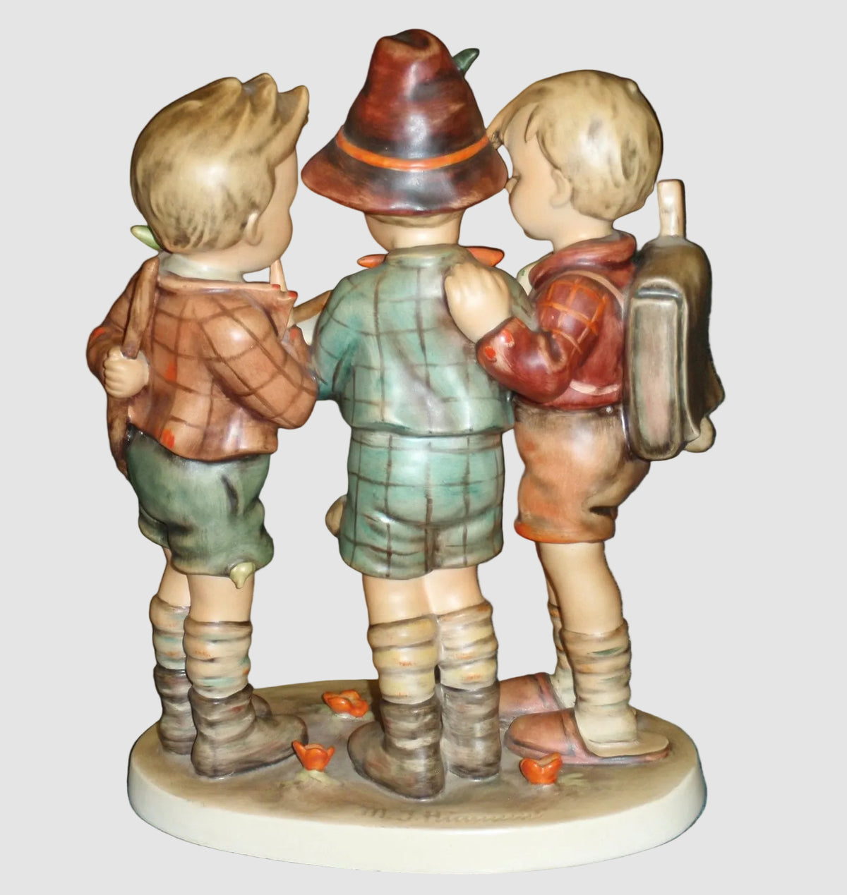 "School Boys" Goebel Hummel Figurine #170 - Large 10" TMK2 Full Bee