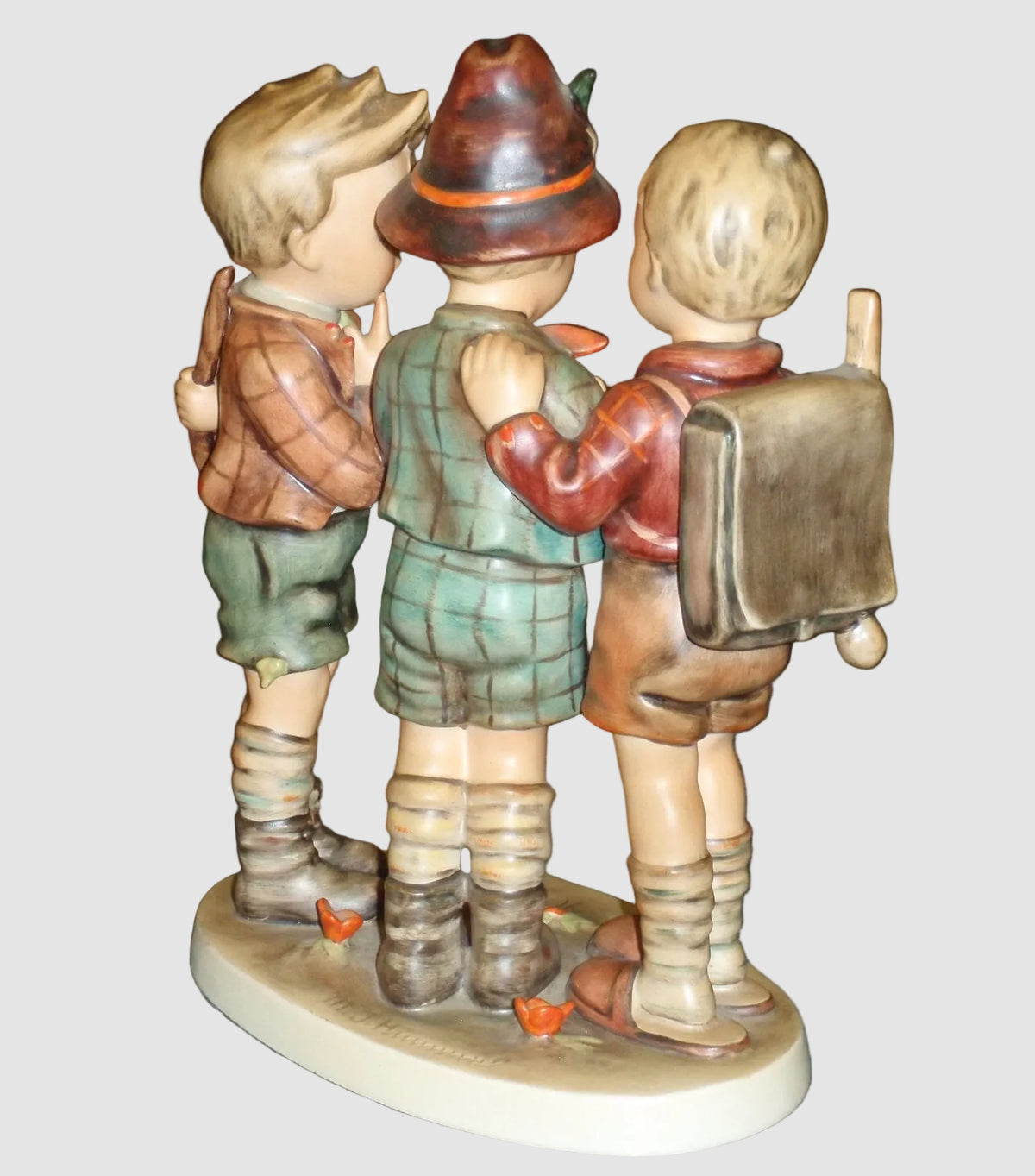 "School Boys" Goebel Hummel Figurine #170 - Large 10" TMK2 Full Bee