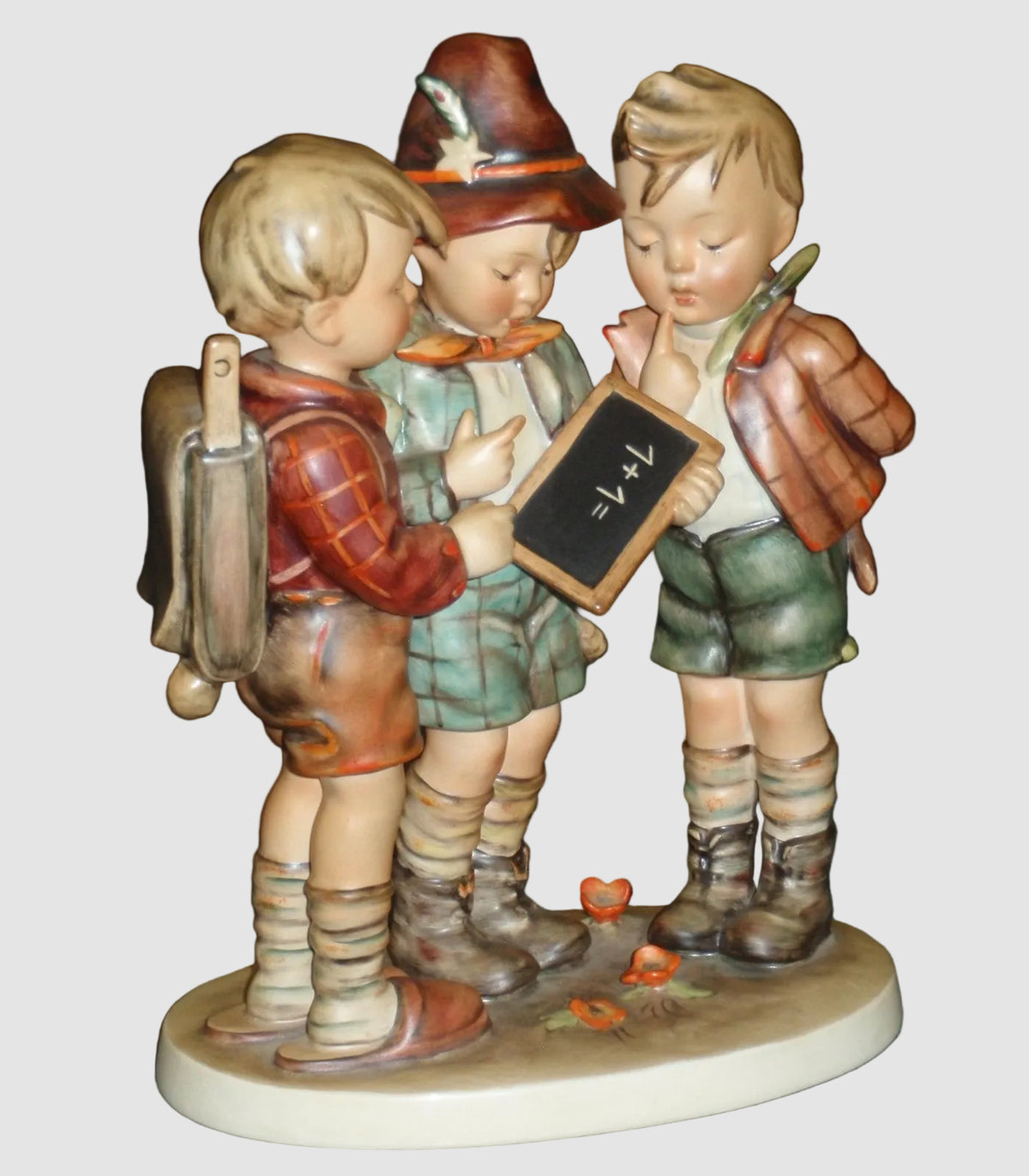"School Boys" Goebel Hummel Figurine #170 - Large 10" TMK2 Full Bee