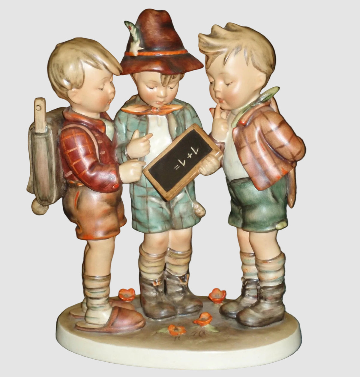 "School Boys" Goebel Hummel Figurine #170 - Large 10" TMK2 Full Bee
