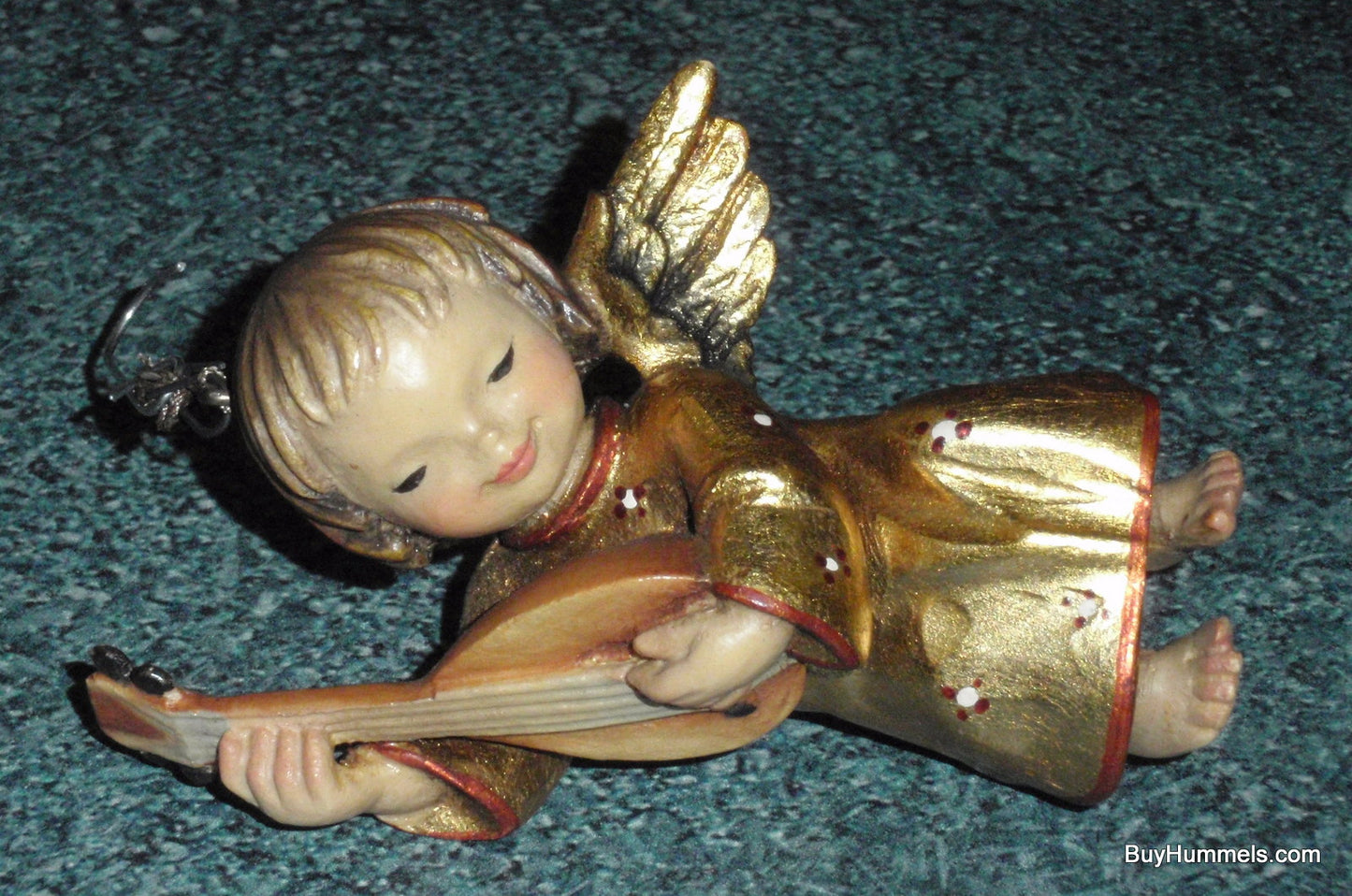ANRI Woodcarvings Ferrandiz HEAVENLY STRINGS Angel Figurine Christmas Ornament With Original Box - Amazingly Rare Italian Christmas Gift!
