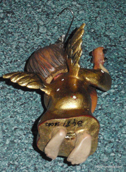 ANRI Woodcarvings Ferrandiz HEAVENLY STRINGS Angel Figurine Christmas Ornament With Original Box - Amazingly Rare Italian Christmas Gift!