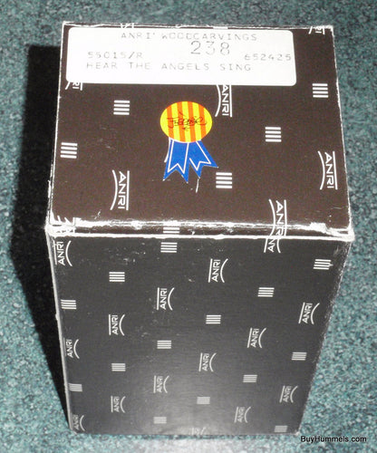 Anri Ferrandiz Wood Carved "Hear The Angels Sing" Christmas Ornament #652425 With Original Box - Italian Christmas Gift!
