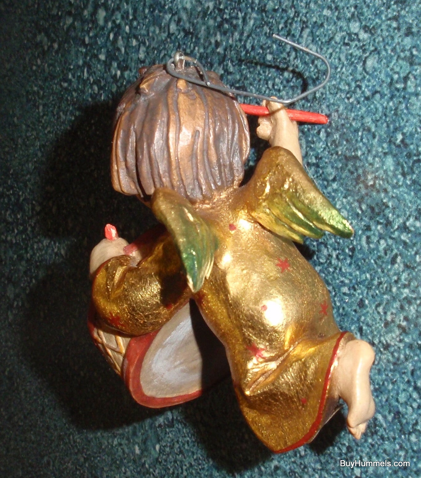 Anri Wood Carvings "Heavenly Drummer" Angel Figurine Christmas Ornament Italy With Original Box - Extremely Rare Christmas Gift!