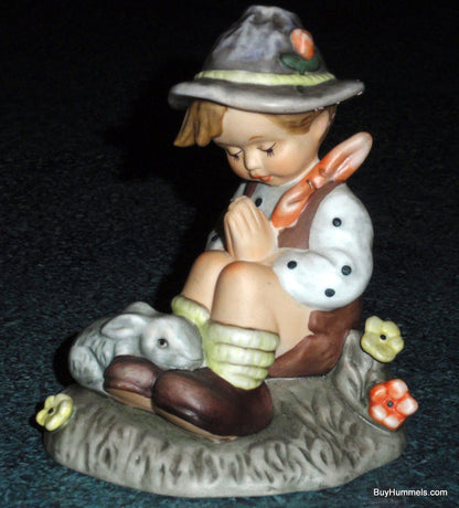 Berta Hummel Figurine "Nature's Prayer" BH55 Boy Praying With White Rabbit