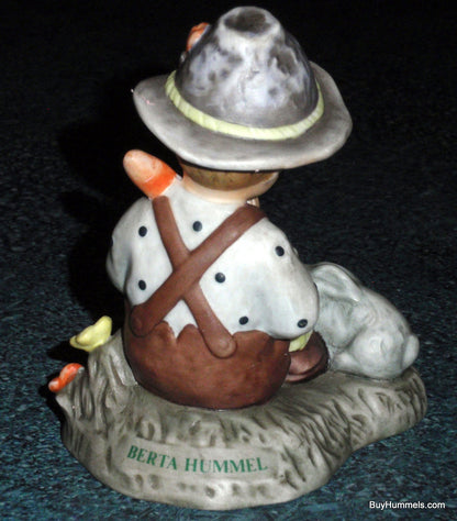 Berta Hummel Figurine "Nature's Prayer" BH55 Boy Praying With White Rabbit