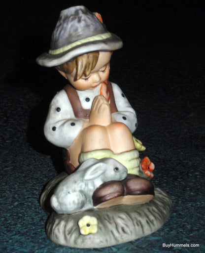 Berta Hummel Figurine "Nature's Prayer" BH55 Boy Praying With White Rabbit
