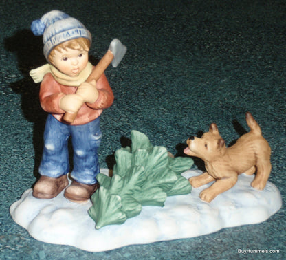 Goebel Berta Hummel "The Perfect Tree" Christmas Decoration Figurine BH311