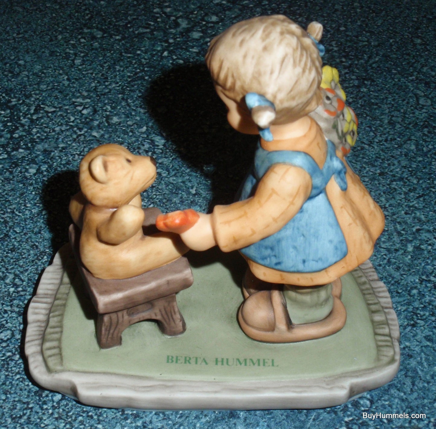 Goebel Berta Hummel "With Love" BH66 Figurine Girl With Teddy Bear!