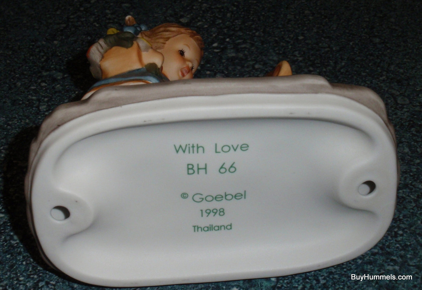 Goebel Berta Hummel "With Love" BH66 Figurine Girl With Teddy Bear!