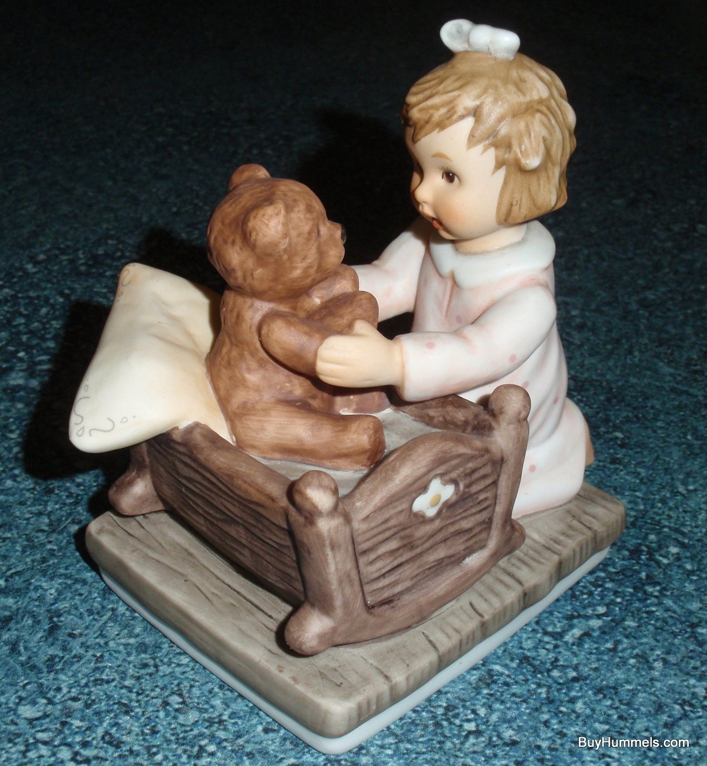 "Now I Lay Me Down To Sleep" Goebel Berta Hummel Figurine BH239 - Bedtime With Teddy!