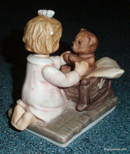 "Now I Lay Me Down To Sleep" Goebel Berta Hummel Figurine BH239 - Bedtime With Teddy!