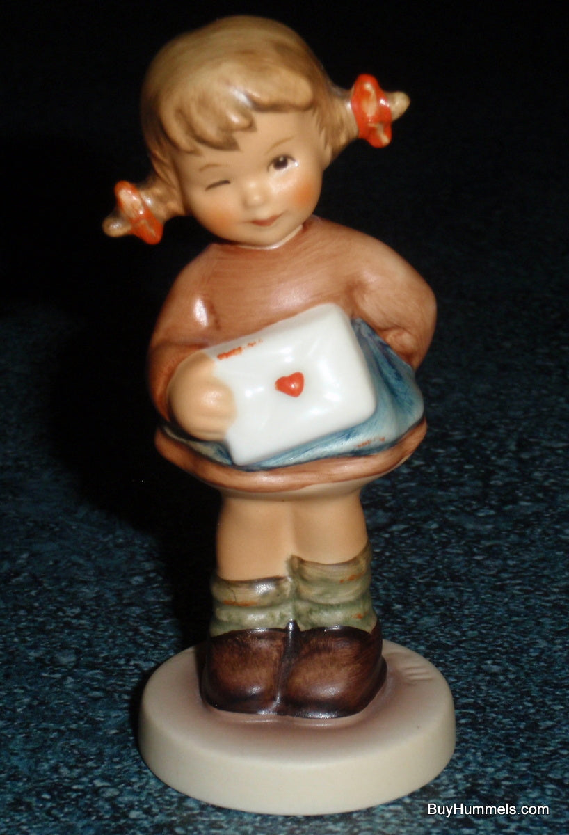 "Messages Of Love" Goebel Hummel Figurine #2050/A - Little Girl With Love Letter!