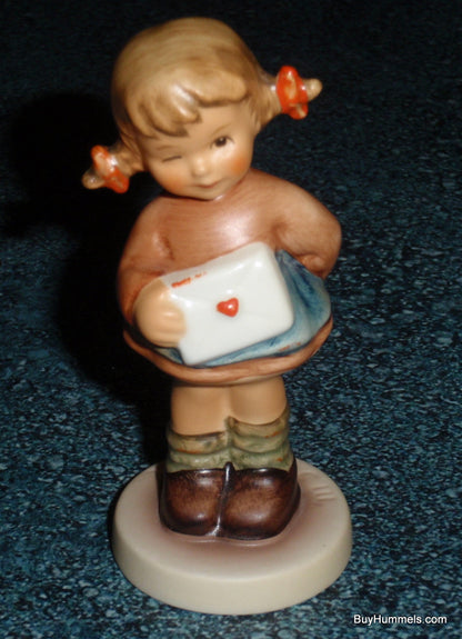 "Messages Of Love" Goebel Hummel Figurine #2050/A - Little Girl With Love Letter!