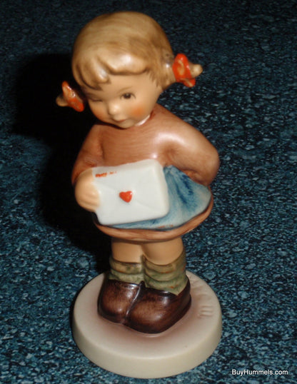 "Messages Of Love" Goebel Hummel Figurine #2050/A - Little Girl With Love Letter!