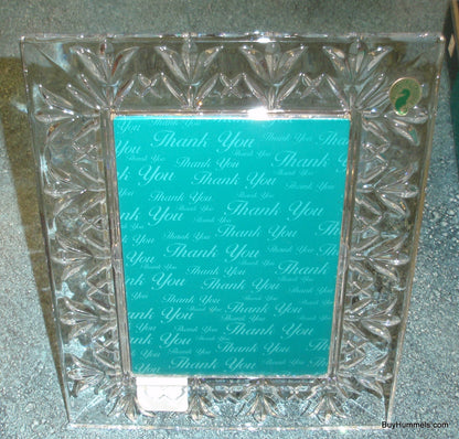 WATERFORD CRYSTAL "Thank You" Picture Photo Frame 5"x7" #114989 With Original Box!