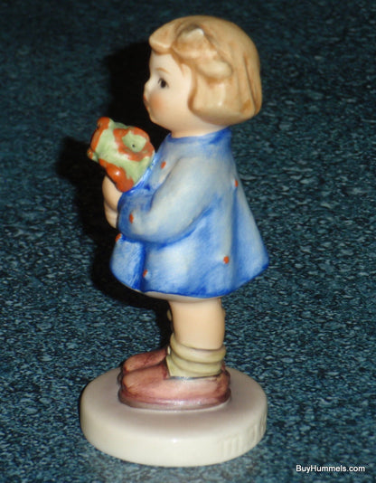 "Girl With Nosegay" Goebel Hummel Figurine #239/A - Little Girl With Blue Dress And Flowers!