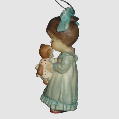 "Wake-Up Kiss" Sarah Kay Anri Toriart Ornament #16201/C With Box (3")