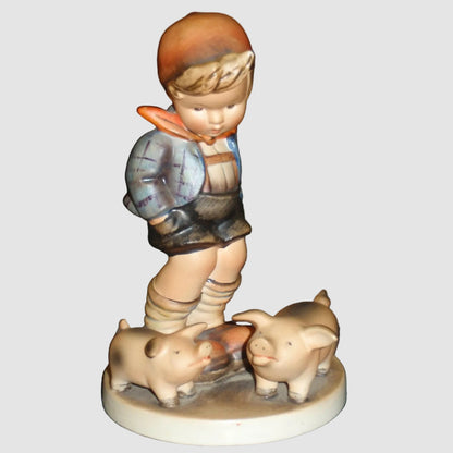 "Farm Boy" Goebel Hummel Figurine #66 TMK2 Full Bee (5")