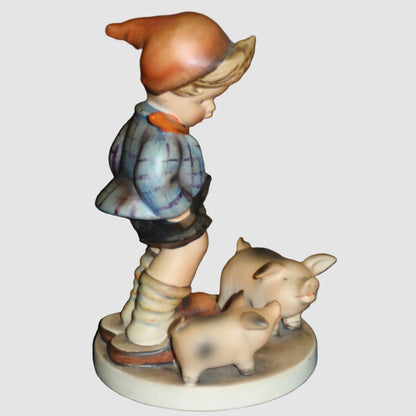 "Farm Boy" Goebel Hummel Figurine #66 TMK2 Full Bee (5")