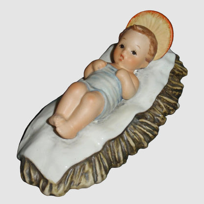 Goebel Hummel Jumbo Nativity Baby Jesus Figurine 260 C Gerhard Skrobek Manger Scene Large Vintage Germany Porcelain